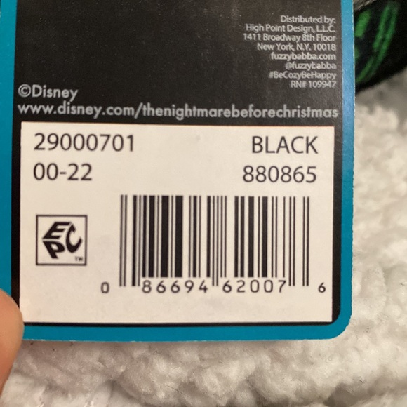 The Nightmare before christmas Fuzzy Slipper Socks - Picture 3 of 3